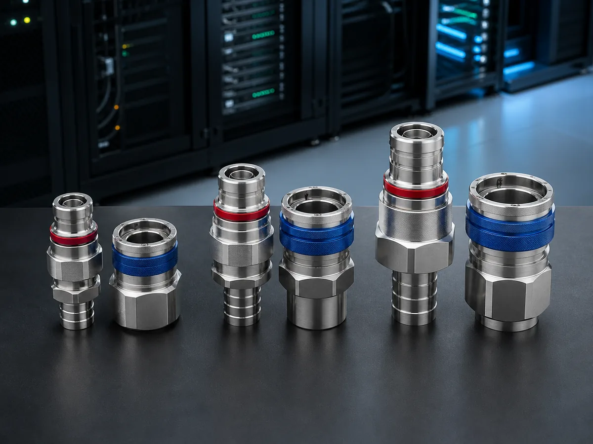Connecteurs rapides pour direct liquid cooling